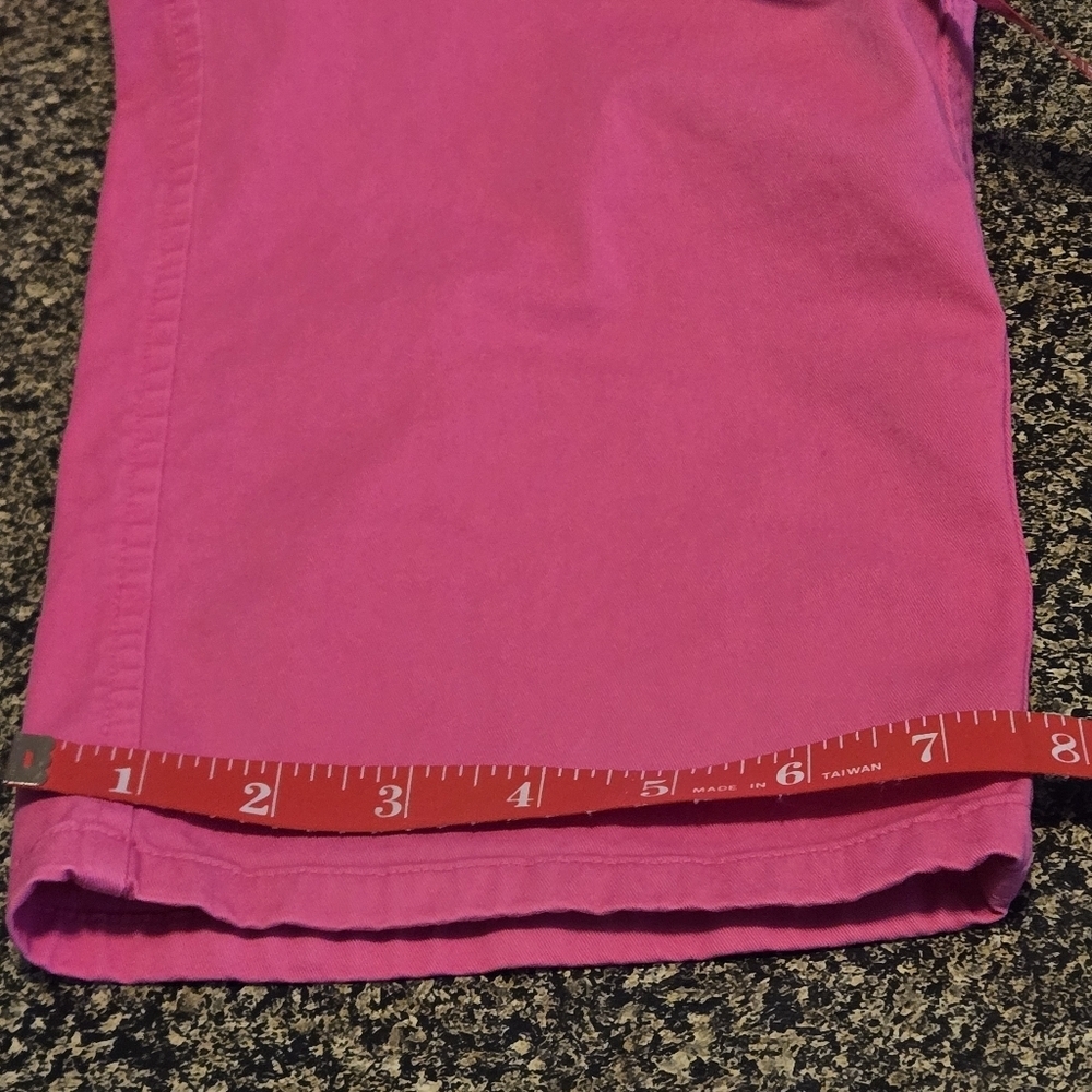 Crown & Ivy Charlotte Women’s 10 Bright Pink Capri Jeans 4 Pocket Clamdiggers - Picture 15 of 15